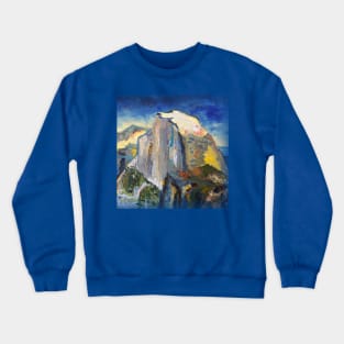 Yosemite Half Dome Rich Scenic Perspective Crewneck Sweatshirt